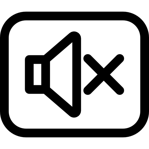 mudo Basic Rounded Lineal icono