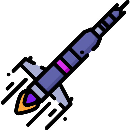 cohete Special Lineal color icono
