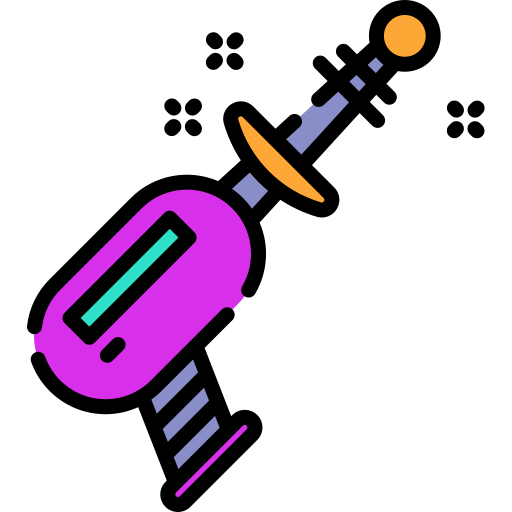 Space gun Special Lineal color icon