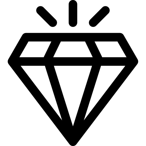 ダイヤモンド Basic Rounded Lineal icon