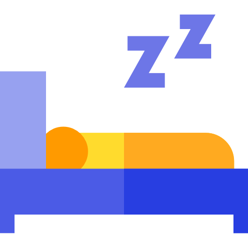 sommeil Basic Straight Flat Icône