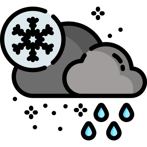 tormenta de nieve Special Lineal color icono