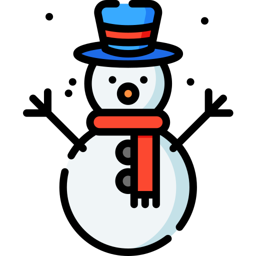 monigote de nieve Special Lineal color icono