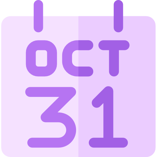 31 de octubre Basic Rounded Flat icono