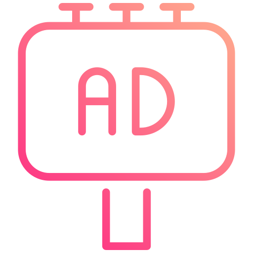 Ad board Generic gradient outline icon