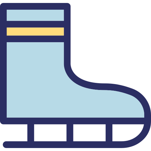 scarpe da pattinaggio sul ghiaccio Generic color lineal-color icona