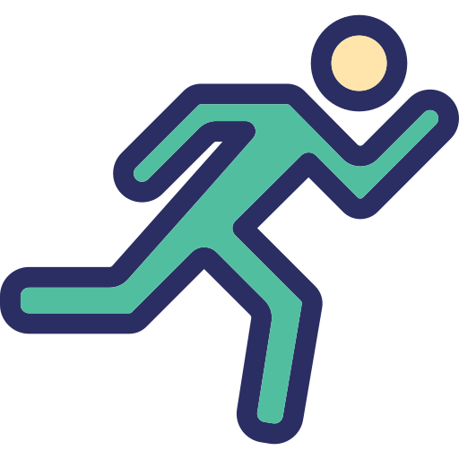 Running man Generic color lineal-color icon