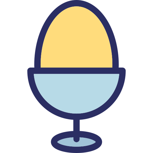 달걀 컵 Generic color lineal-color icon