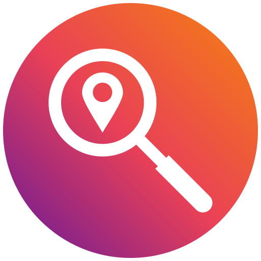 Search location Generic gradient fill icon