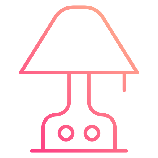 lámpara de mesa Generic gradient outline icono