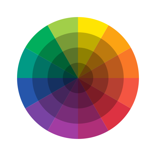カラーホイール Generic color fill icon