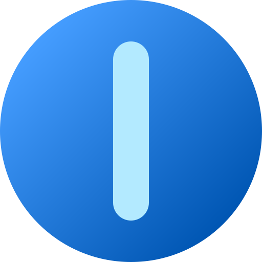 Vertical bar Generic gradient fill icon