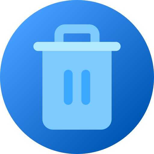 Recycle bin Generic gradient fill icon