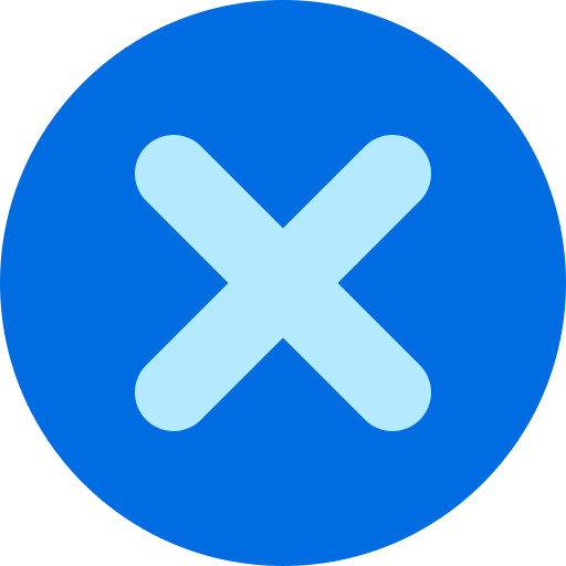 Cross mark Generic color fill icon