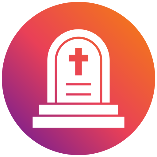 Cemetery Generic gradient fill icon