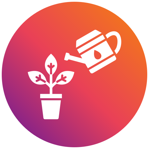 Watering plant Generic gradient fill icon