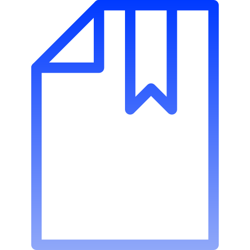 Bookmarked Generic gradient outline icon