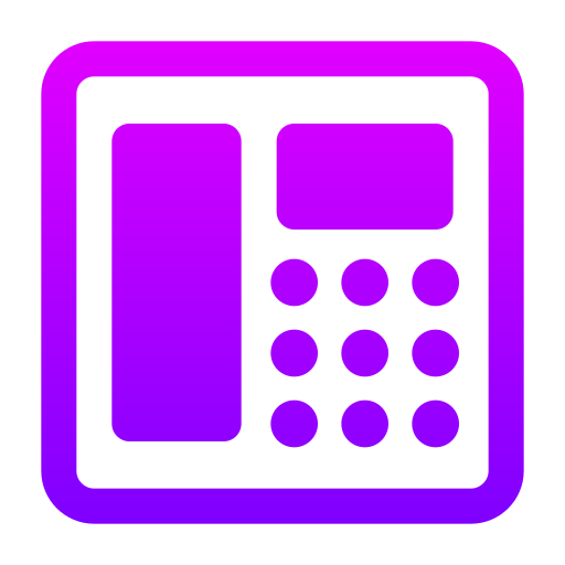 Phone number Generic gradient fill icon
