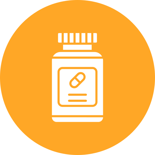 Pills bottle Generic color fill icon