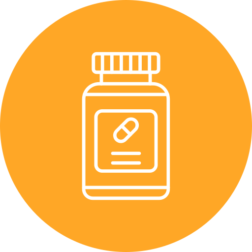 Pills bottle Generic color fill icon