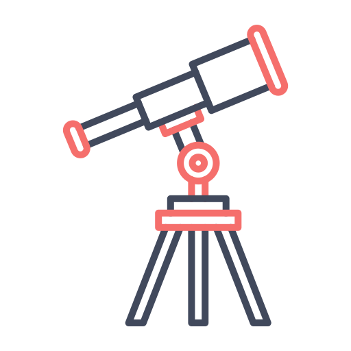 telescopio Generic color outline icona
