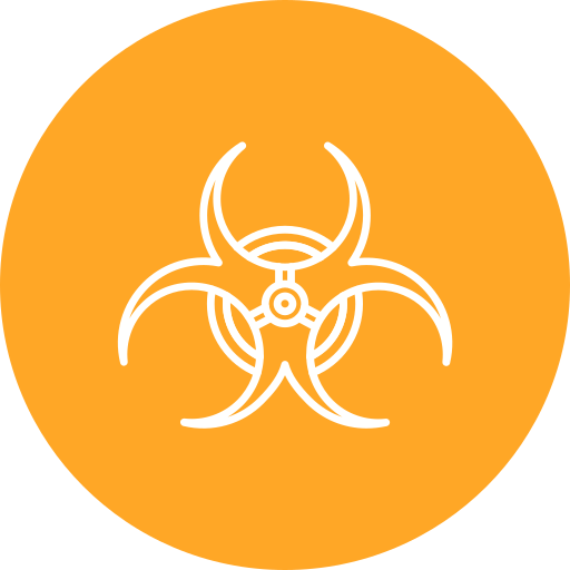 Biohazard Generic color fill icon