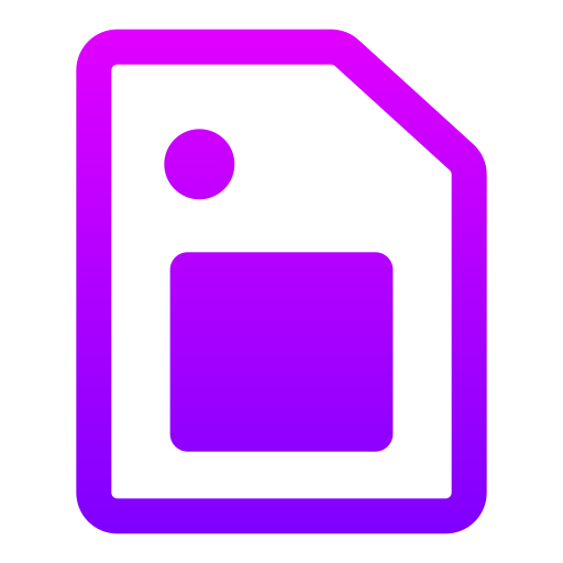 simカード Generic gradient fill icon