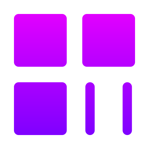 Dimensional Generic gradient fill icon