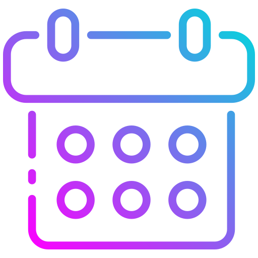 calendrier Generic gradient outline Icône