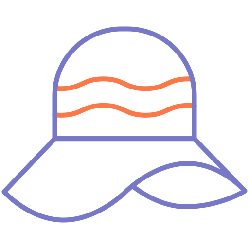 Солнечная шляпа Generic color outline иконка
