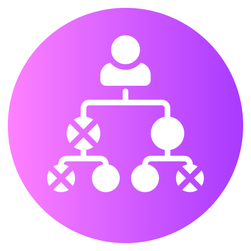 arbre généalogique Generic gradient fill Icône