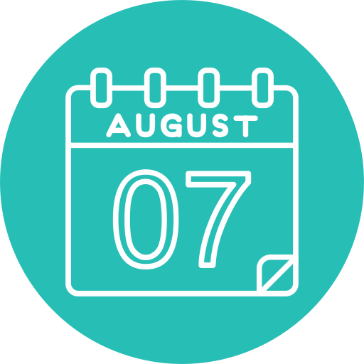 august Generic color fill icon