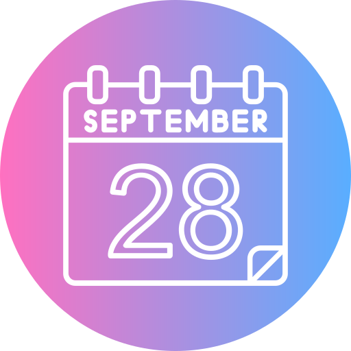 september Generic gradient fill icon