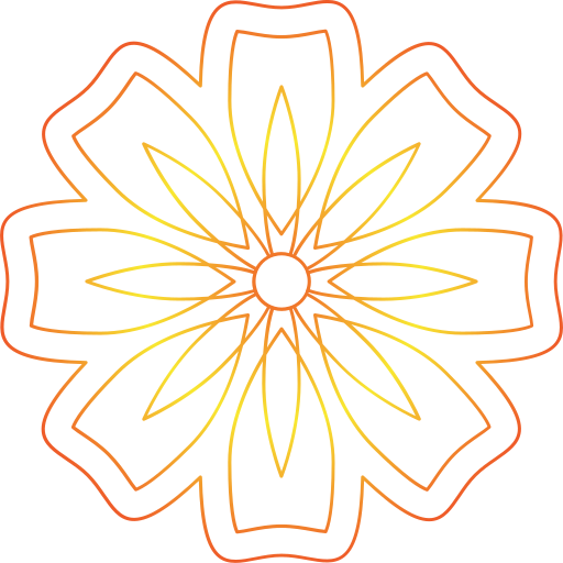 Mandala Generic gradient outline icon
