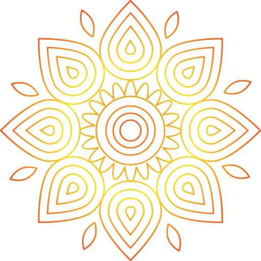 Mandala Generic gradient outline icon