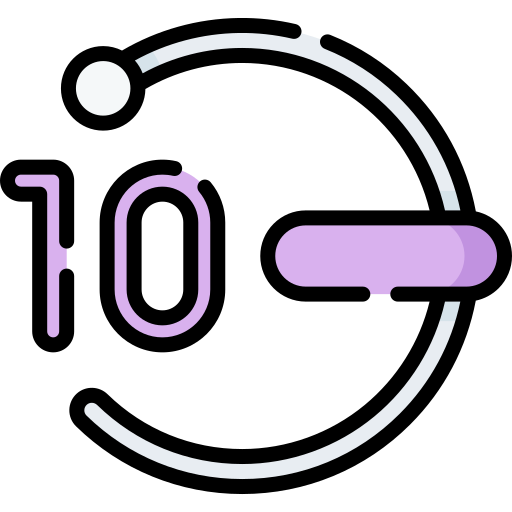 numero 10 Special Lineal color icono