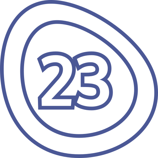 Twenty three Generic color outline icon