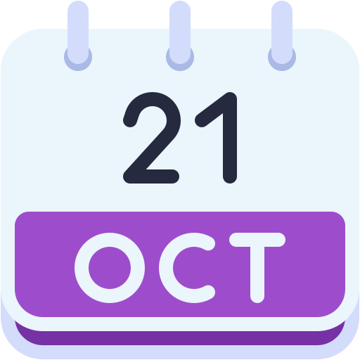 月間カレンダー Generic color fill icon