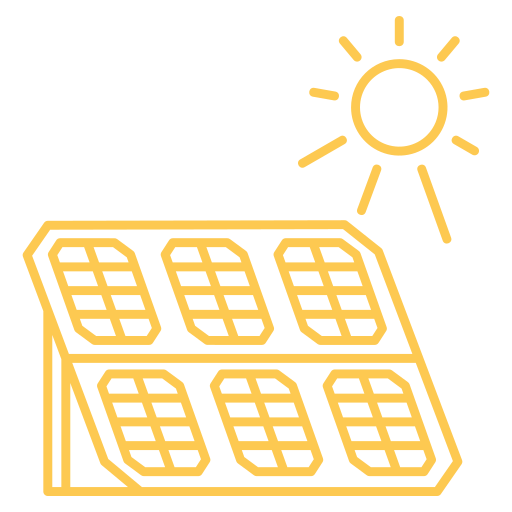 pannello solare Generic color outline icona