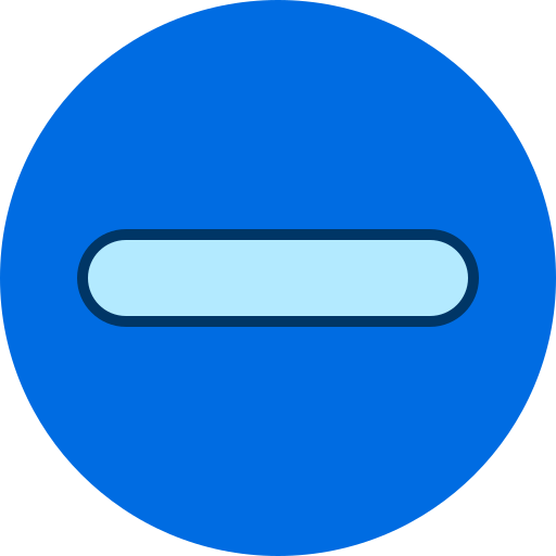 Minus button Generic color lineal-color icon