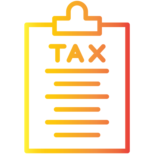 belastingen Generic gradient outline icoon