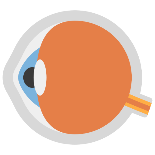globo ocular Juicy Fish Flat icono