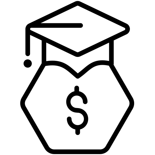 장학금 Generic black outline icon