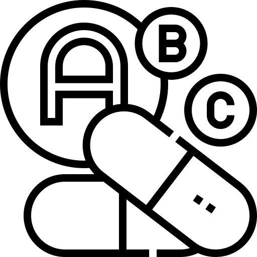 multivitamine Detailed Straight Lineal Icône