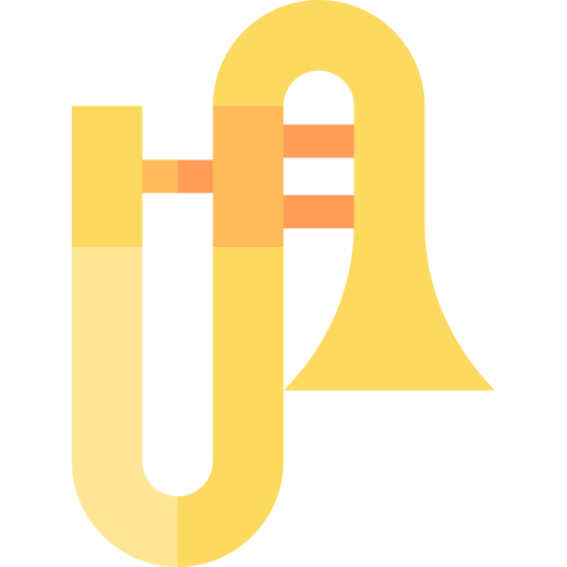 trombone Basic Straight Flat Icône