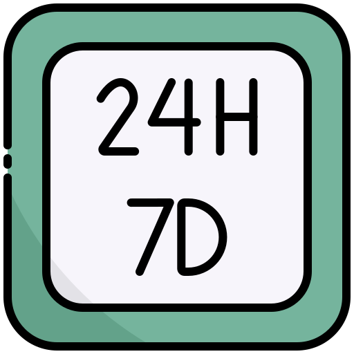24-stunden-service Generic color lineal-color icon