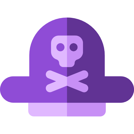 Pirate hat Basic Rounded Flat icon