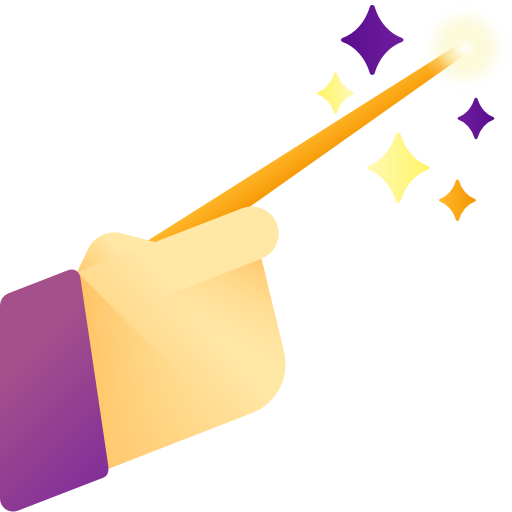 Magic wand 3D Color icon