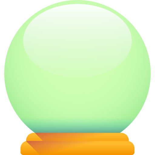 Crystal ball 3D Color icon