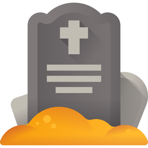 墓石 3D Color icon